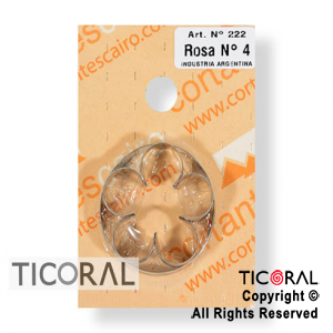 CORT C 222 ROSA N.4 HOJALATA x 1